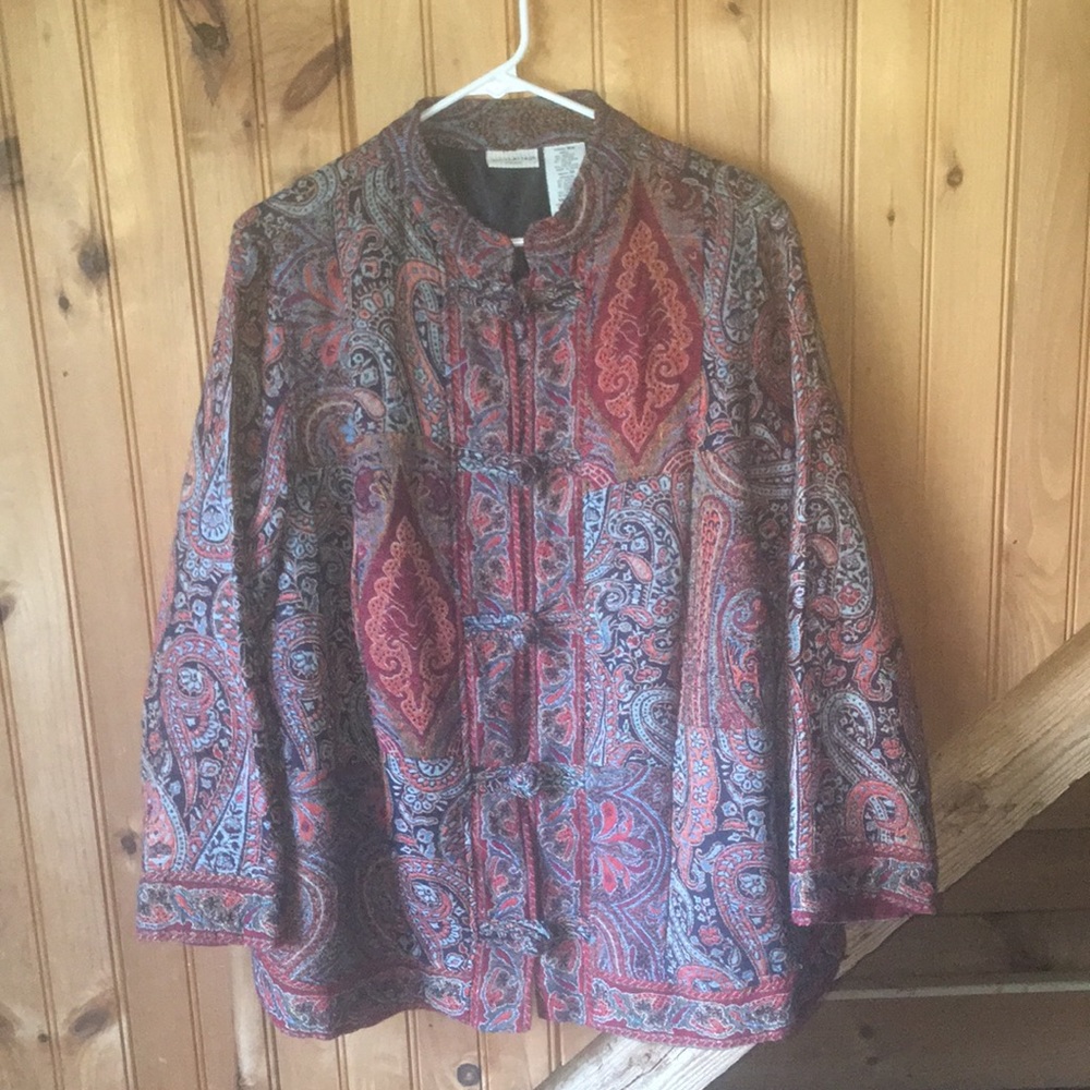 Vintage White Stag Tapestry Jacket 16W